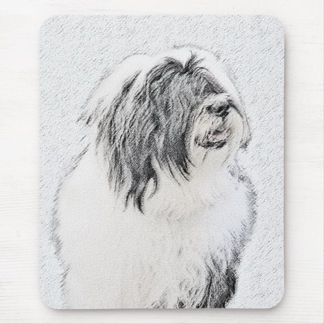 Mousepad Desenho Collie Com Carapaça - Arte Cachorra Origin (Frente)