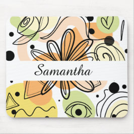 Mousepad Desenho Colorido de Abstrato