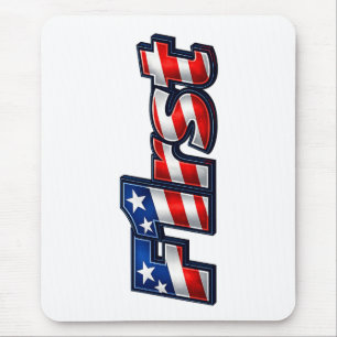 Mousepad Desenho da Bandeira Patriótica F1rst