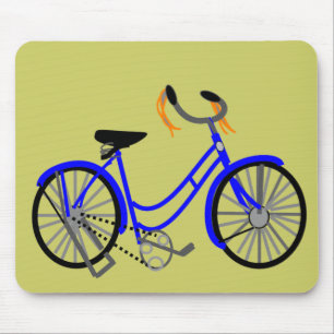 Mousepad Desenho da bicicleta, estilo dos anos 50