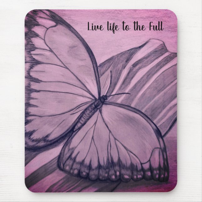 Mousepad Desenho da borboleta (Frente)