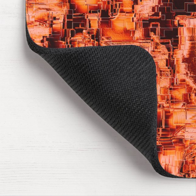 Mousepad Desenho de abstrato em mosaico esculpido em tons d (Canto)