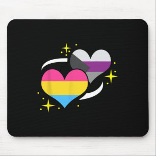 Mousepad Desenho de amante de caminhada Bandeira Pan Demiua