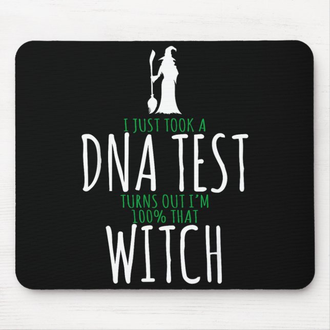 Mousepad Desenho de bruxa - 100% aquela bruxa - Halloween e (Frente)