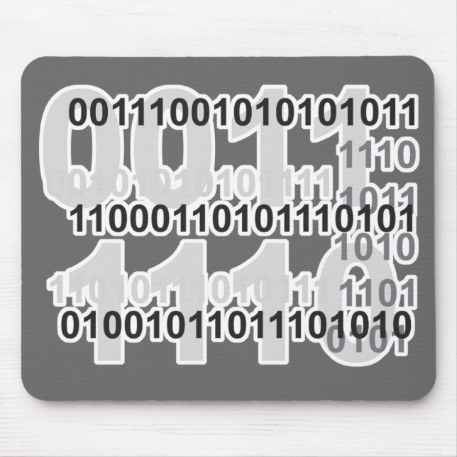 Mousepad desenho de código binário (Frente)