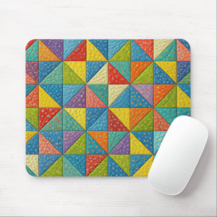 Mousepad Desenho de Colcha de Catraca Colorida