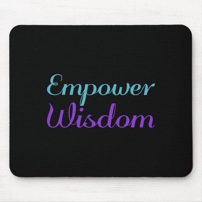 Mousepad Desenho de Conscientização de Prevenção de Sabedor (Frente)