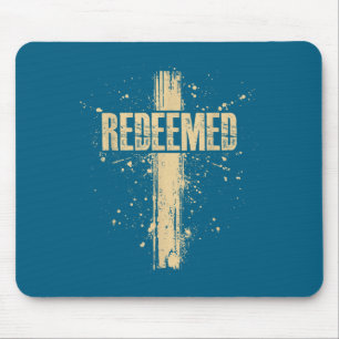 Mousepad Desenho de Escritura de Fé Cruz de Jesus Resgatado
