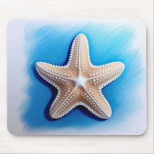 Mousepad Desenho de Estrela-do-Mar com Giz de Cera