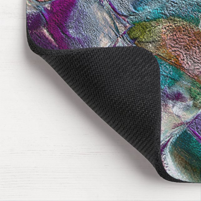 Mousepad Desenho de flores pouco visível em estilo muito po (Canto)