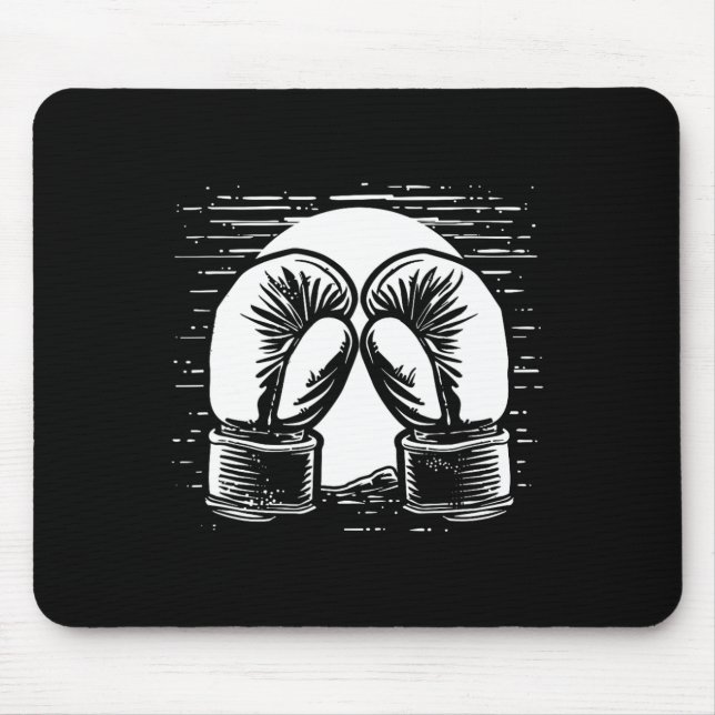Mousepad Desenho de Kickboxing Autodefesa  (Frente)