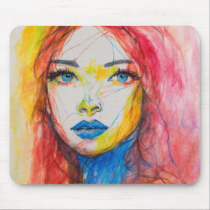 Mousepad desenho de lápis de cor sujo