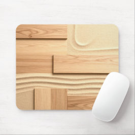 Mousepad Desenho de madeira geométrica na areia