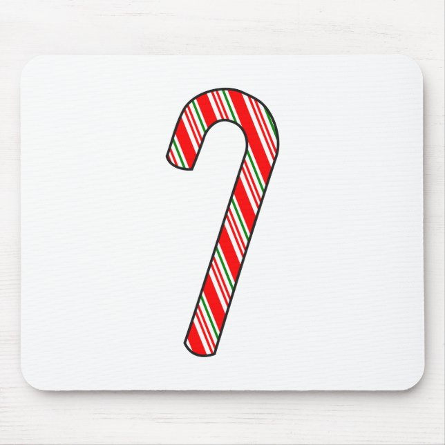 Mousepad Desenho de Natal de Candy Cane (Frente)