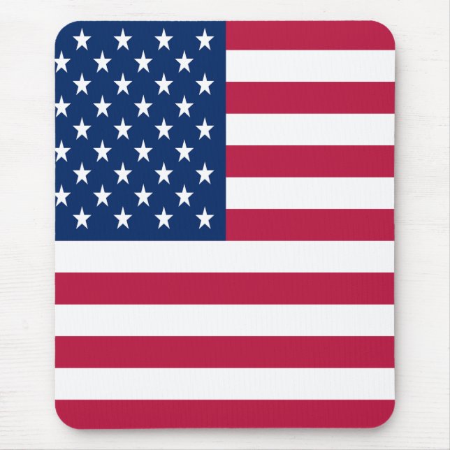 Mousepad Desenho de Orgulho da Bandeira Americana dos EUA (Frente)