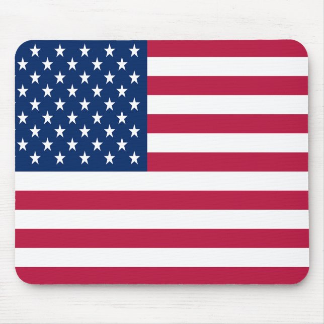 Mousepad Desenho de Orgulho da Bandeira Americana dos EUA (Frente)
