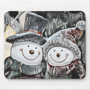 Mousepad Desenho de Snowman e de Snow