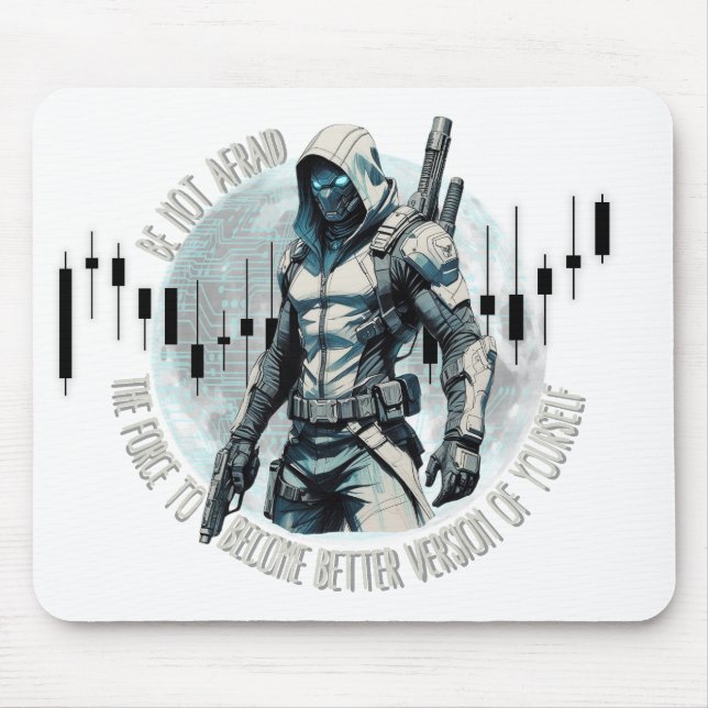 Mousepad Desenho de troca de fantasia | Cyberpunk | Crescim (Frente)