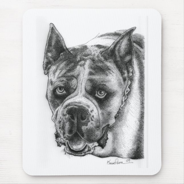 Mousepad Desenho do Boxer (Frente)