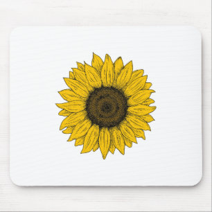 Mousepad Desenho do girassol