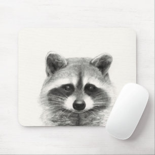 Mousepad Desenho do Lápis Raccoon