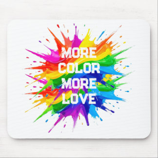 Mousepad Desenho do Mês do Orgulho com Explosão de Arco-íri