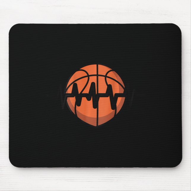 Mousepad Desenho do Pulso do Coração Sketll (Frente)