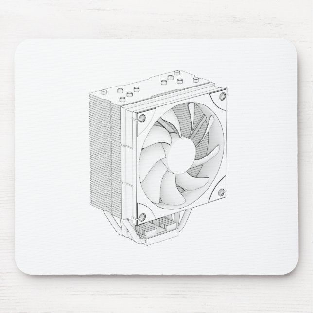 Mousepad Desenho do resfriador do processador do computador (Frente)