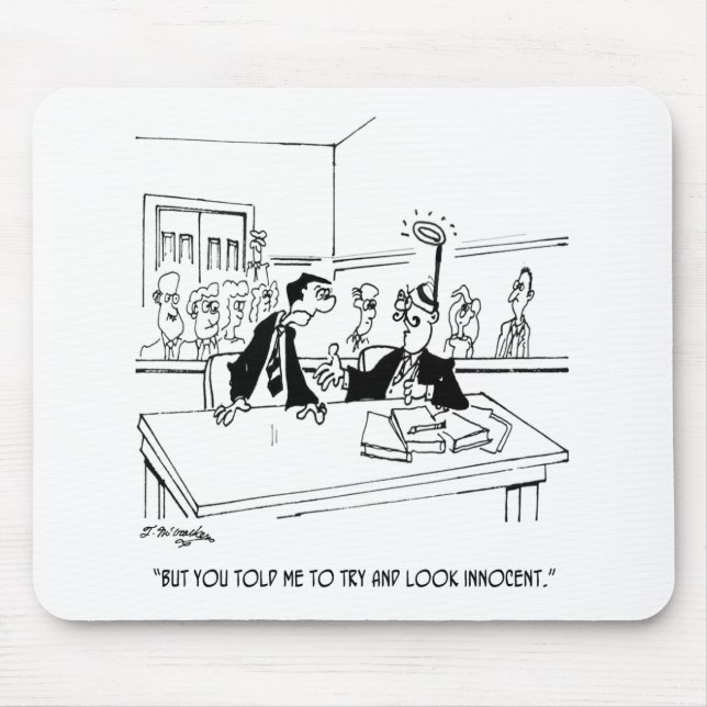 Mousepad Desenhos animados 5299 do advogado (Frente)