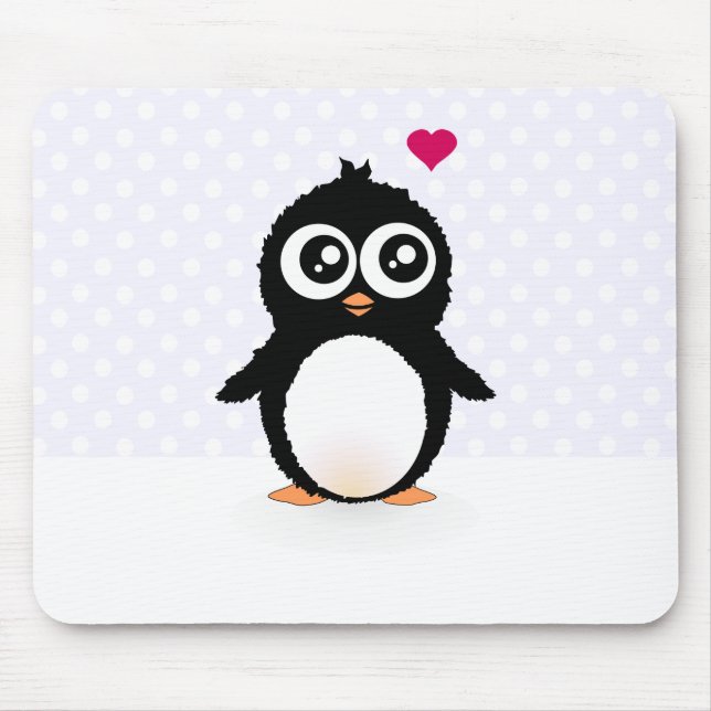 Mousepad Desenhos animados bonitos do pinguim (Frente)