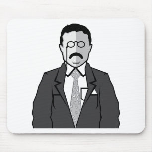Mousepad Desenhos animados de Theodore Roosevelt