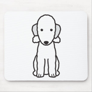 Mousepad Desenhos animados do cão de Bedlington Terrier