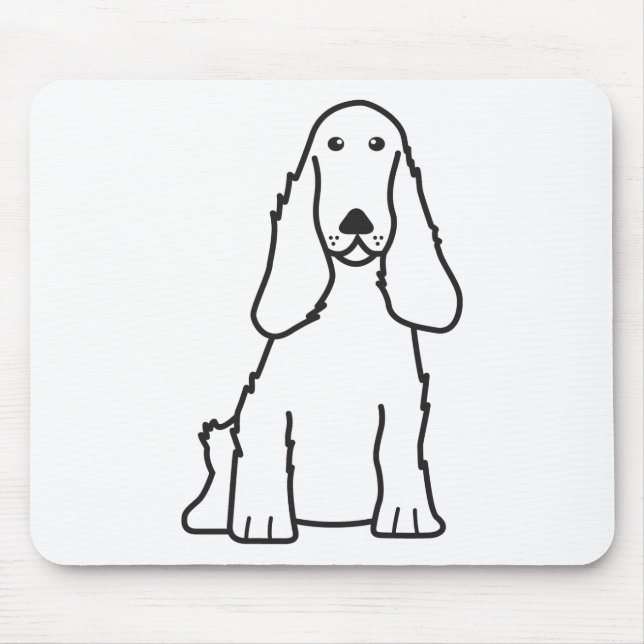 Mousepad Desenhos animados do cão de cocker spaniel do (Frente)
