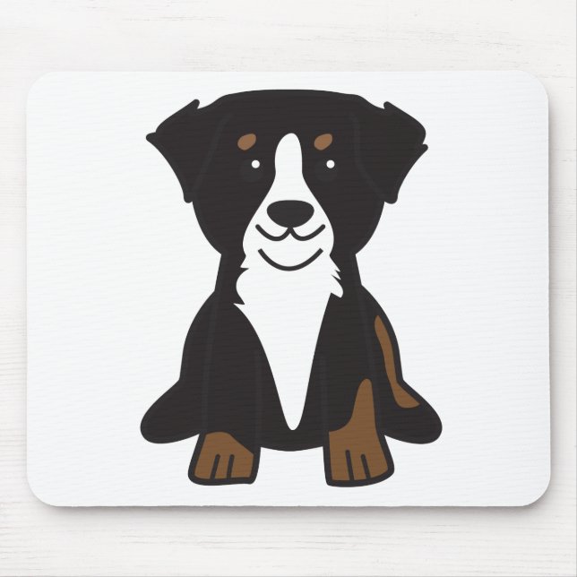 Mousepad Desenhos animados do cão de montanha de Bernese (Frente)
