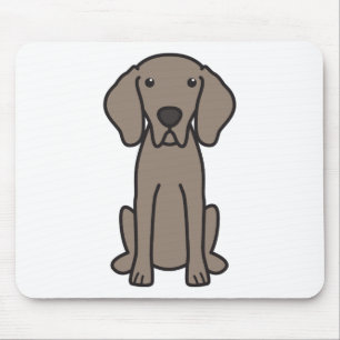 Mousepad Desenhos animados do cão de Weimaraner