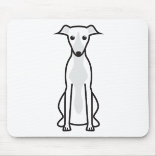 Mousepad Desenhos animados do cão de Whippet