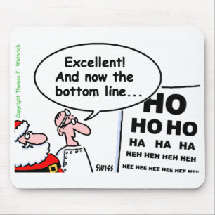 Mousepad Desenhos animados engraçados do papai noel do