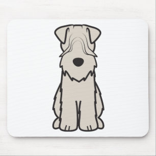 Mousepad Desenhos animados Wheaten brandamente revestidos
