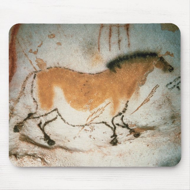 Mousepad Desenhos das cavernas Lascaux Desenhos pré-históri (Frente)