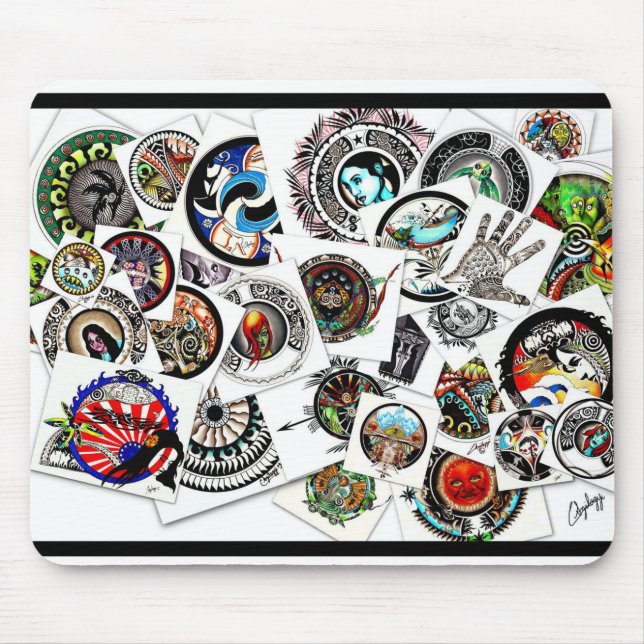 Mousepad Desenhos de Colagem (Frente)