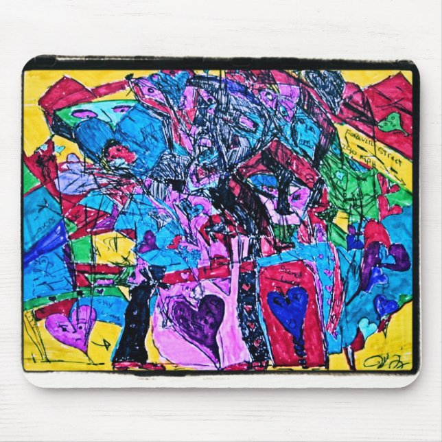Mousepad Desenhos do Mundo de Corações (Frente)