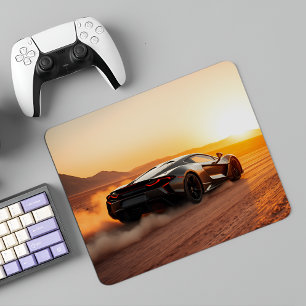 Mousepad Desert Dune Racer: Super car Sunset Adventure
