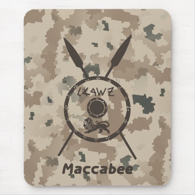 Mousepad Desert Maccabee Shield E Spears (Frente)