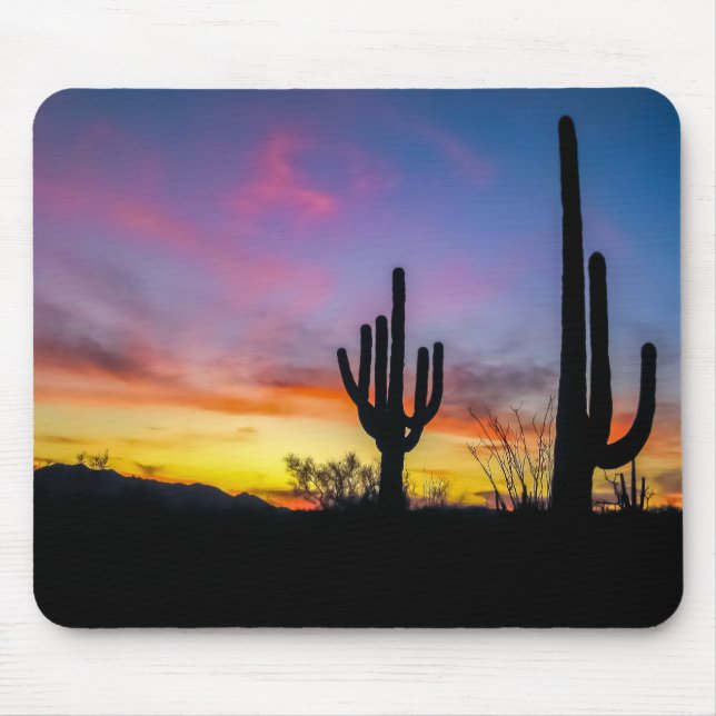 Mousepad Deserto de 2034-2-Arizona ao Sol com Cactus (Frente)