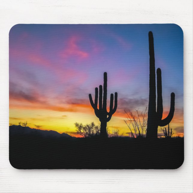 Mousepad Deserto de 2034-2-Arizona ao Sol com Cactus (Frente)