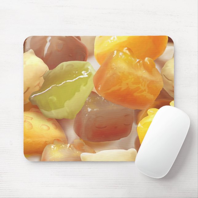 Mousepad Deserto de Batata Doce e Bola de Taro (Com mouse)