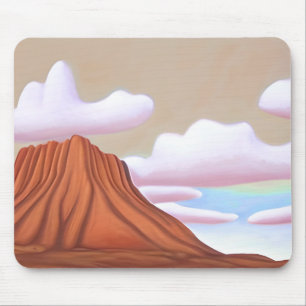 Mousepad Deserto do Sudoeste e Arte Minimalista Mesa