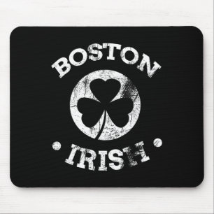 Mousepad Desfile de São Patrício de Boston Irlandês 617 Bos