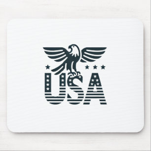 Mousepad Desig Patriótico da Águia EUA - Estrelas e Estilo