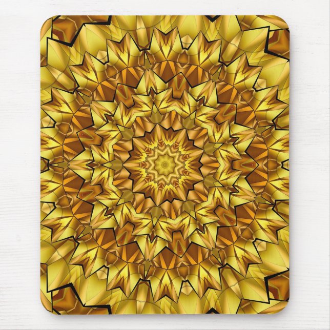 Mousepad Design abstrato antigo do ouro Mandala - 63495 (Frente)